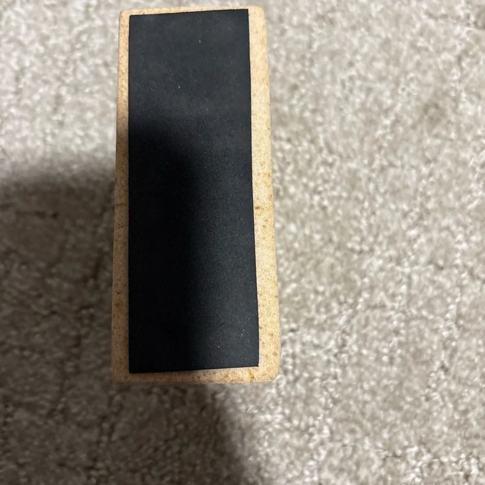 Indaba Cubic Candle Holder Sandstone 4x3x2”